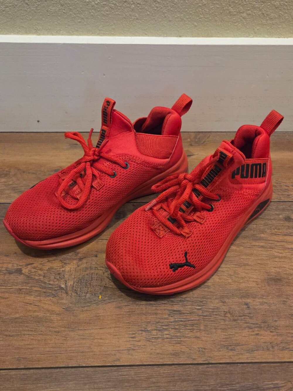 Youth Unisex Puma Enzo Uncaged Red/Black - Size 4